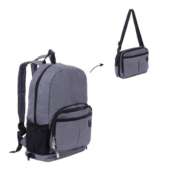 3-in-1 Convertible Bag (Backpack, Shoulder Bag & Pouch)