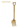 Stainless Steel Shovel-Shaped Spoon and Fork