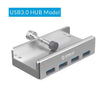 4 Port Clip-Type USB 3.0 Aluminium Hub